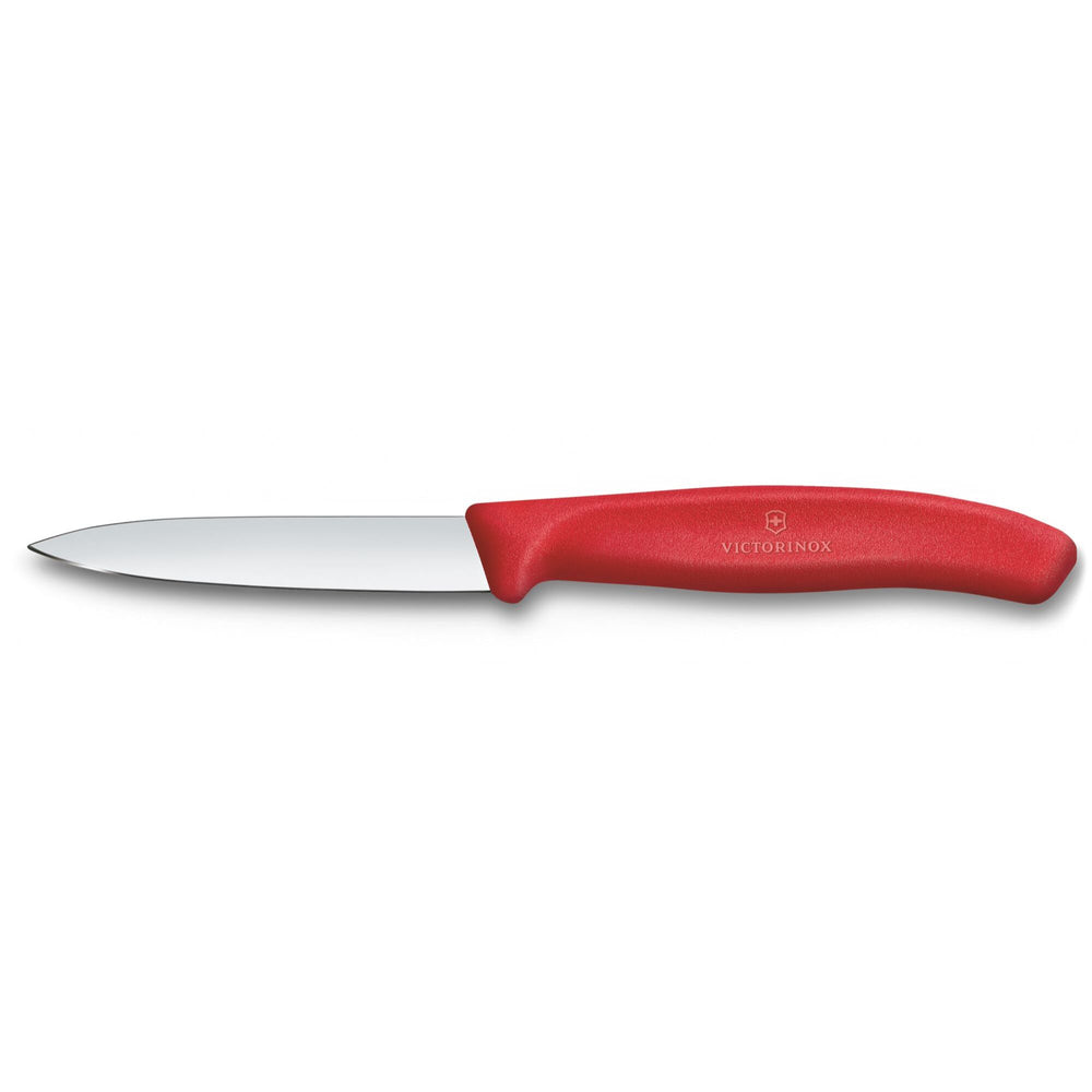 Victorinox Swiss Classic, Gemüsemesser mit I-Schäler, 3tlg, rot