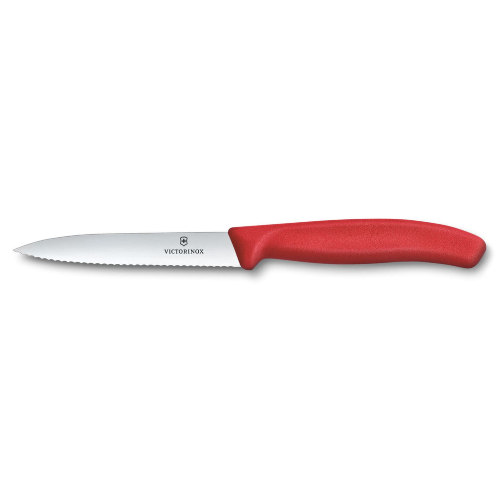 Victorinox Swiss Classic, Gemüsemesser mit I-Schäler, 3tlg, rot