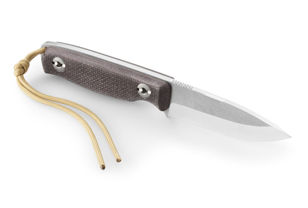 Klötzli Bushcraft Micarta Scandi Handgemachtes Outdoor-Messer aus der Schweiz