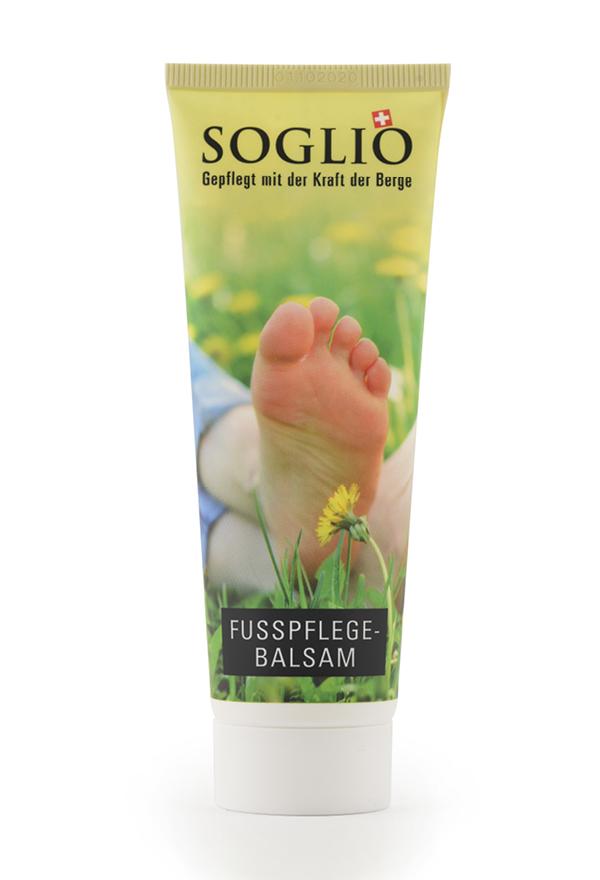 Soglio Erfrischender Fussbalsam mit Ziegenbutteröl (75 ml)
