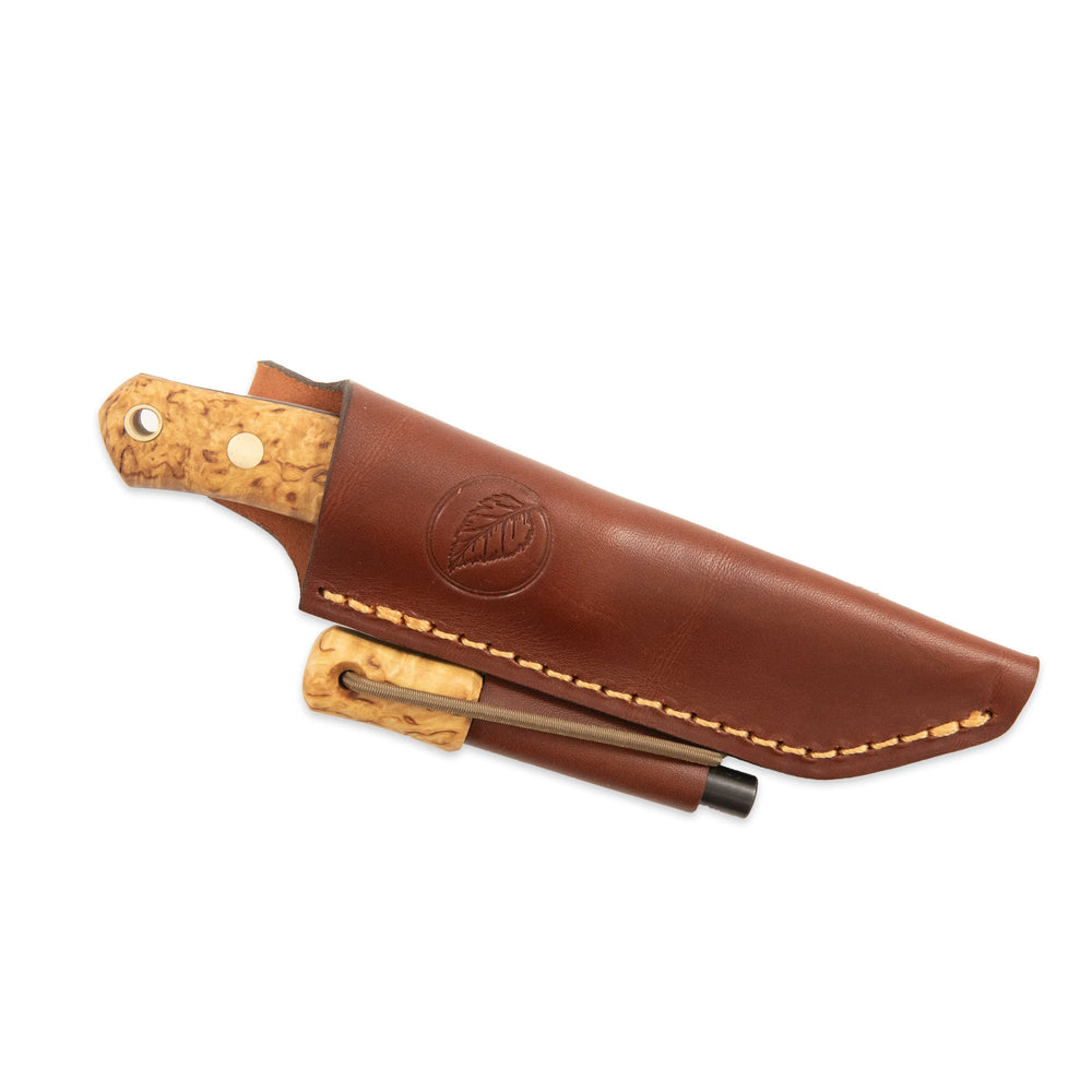 Casström No.8 SFK, Curly birch mit Feuerstahl