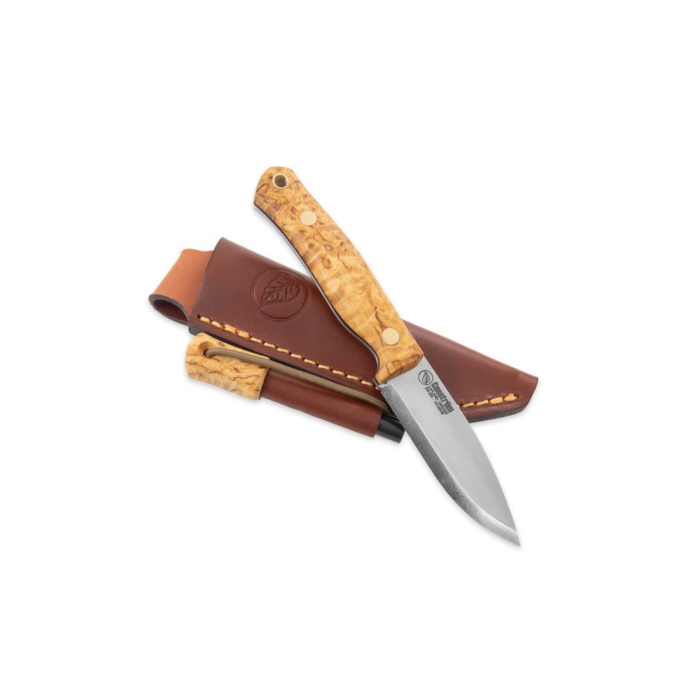 Casström No.8 SFK, Curly birch mit Feuerstahl