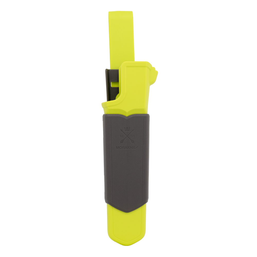 Morakniv Amberg (S) Outdoor-Messer – Scandi-Schliff & Feuerstahl-Kante, Lime