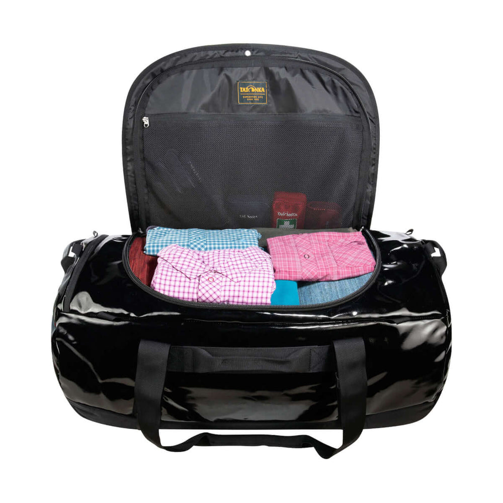 Tatonka Barrel 85 – Langlebige LKW-Planen-Reisetasche mit Rucksackfunktion | 85L