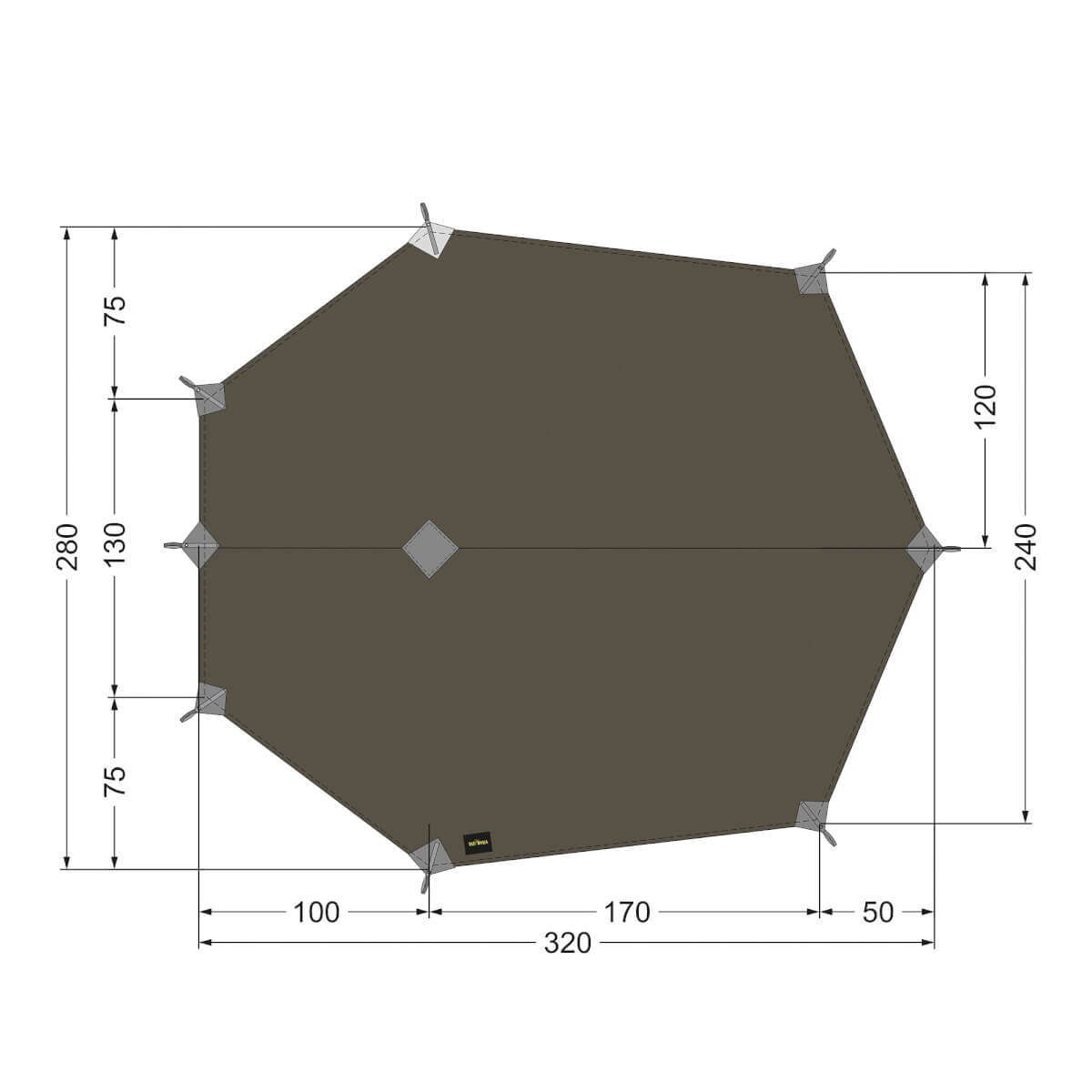 Tatonka Tarp Wing 3 LT – Ultraleichtes Multifunktions-Tarp
