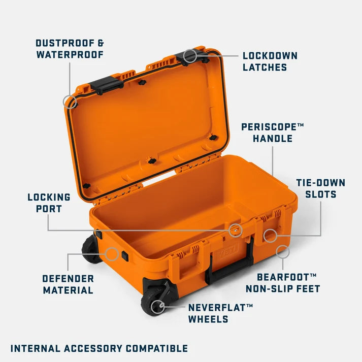 YETI LoadOut® GoBox 28 Wheeled Gear Case – Robuster, rollbarer Handgepäck-Schutzkoffer