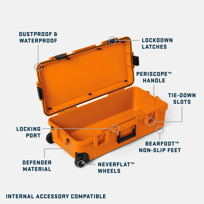 Yeti LoadOut® GoBox 68 Wheeled Gear Case – Robuste, rollbare Outdoor-Transportbox