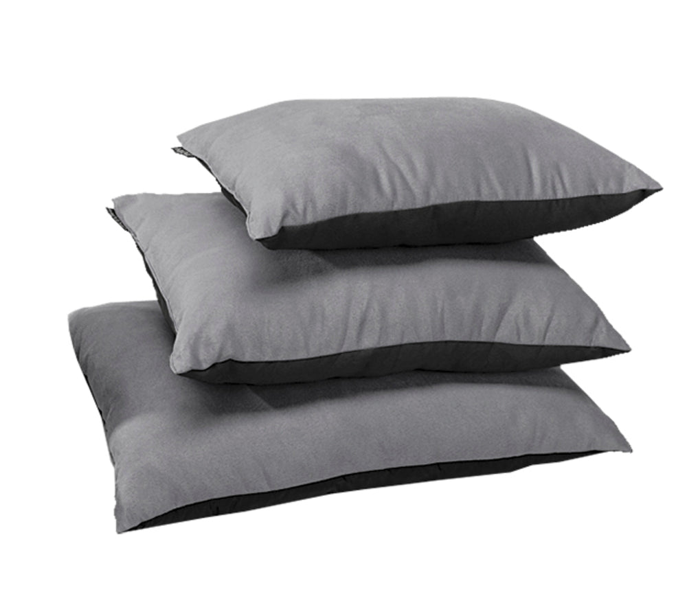 Cocoon Synthetic Pillow L charcoal/smoke grey
