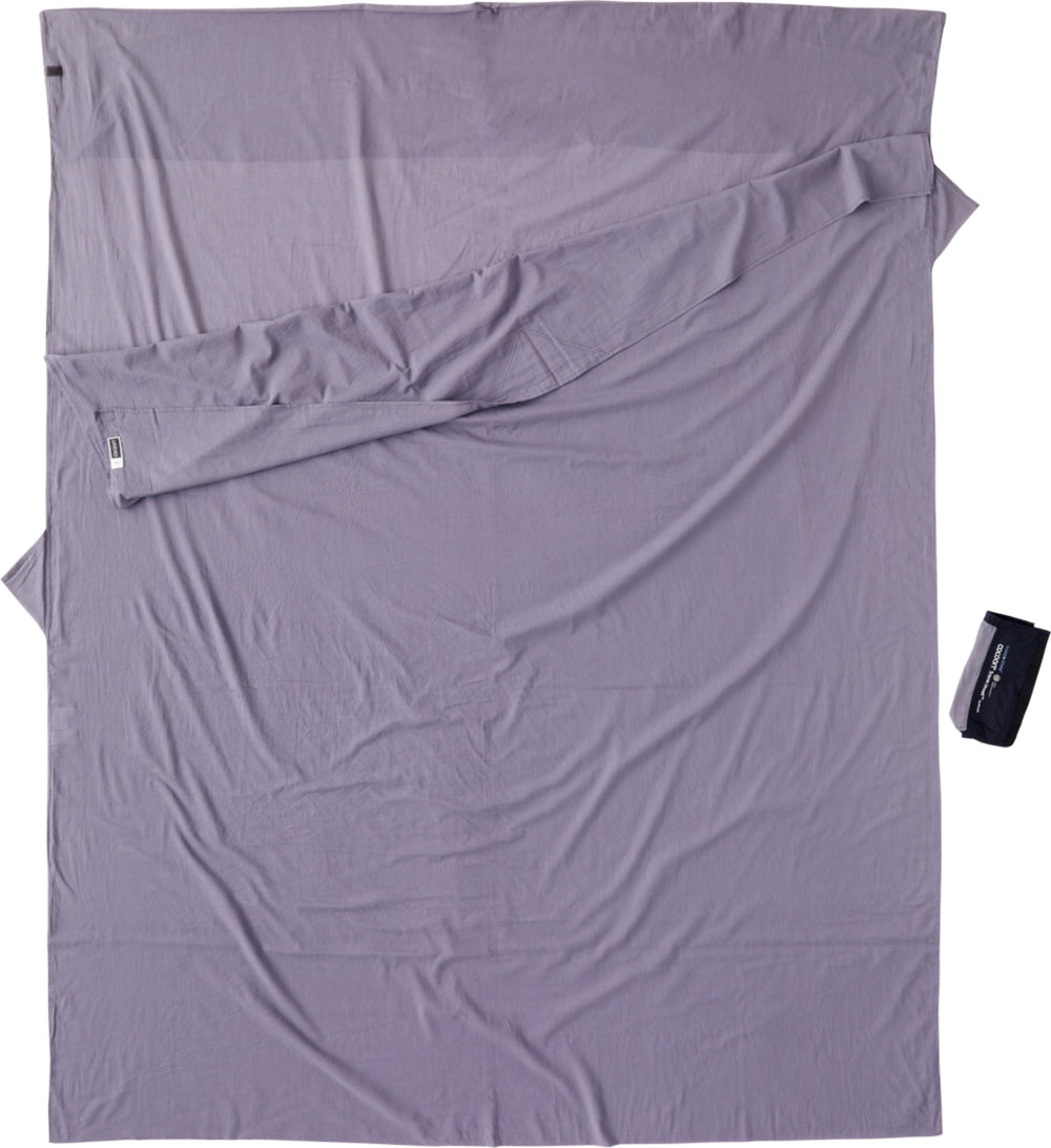 Cocoon Egypt. Cotton Insect Shield TravelSheet Double Size elephant grey