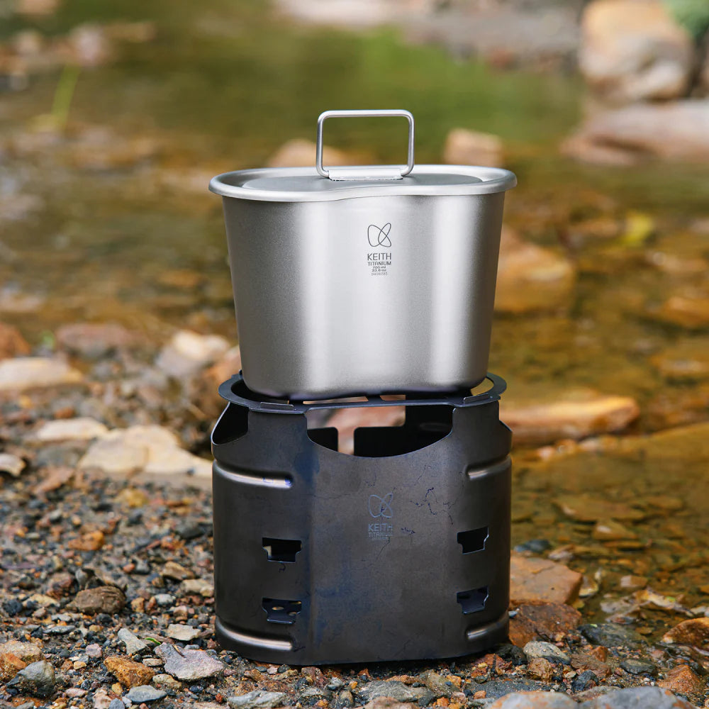 Keith Titanium Pro Canteen Mess Kit mit Kocher
