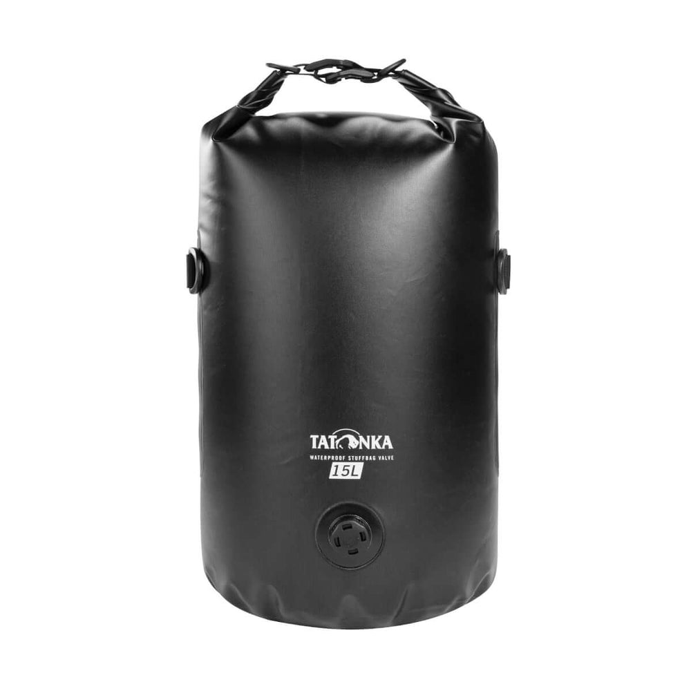 Tatonka WP Stuffbag Valve 15l – Wasserdichter Kompressions-Packsack | 15L Black
