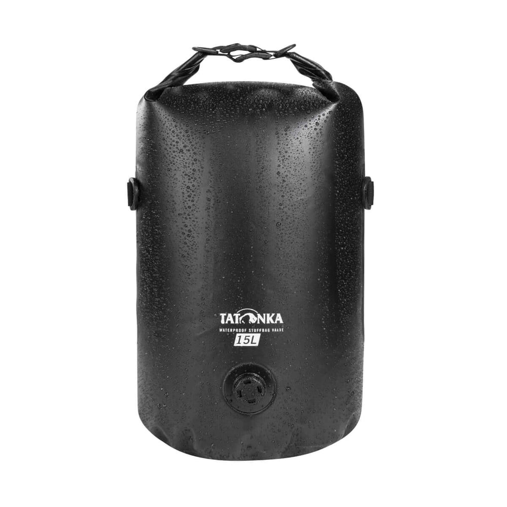 Tatonka WP Stuffbag Valve 15l – Wasserdichter Kompressions-Packsack | 15L Black