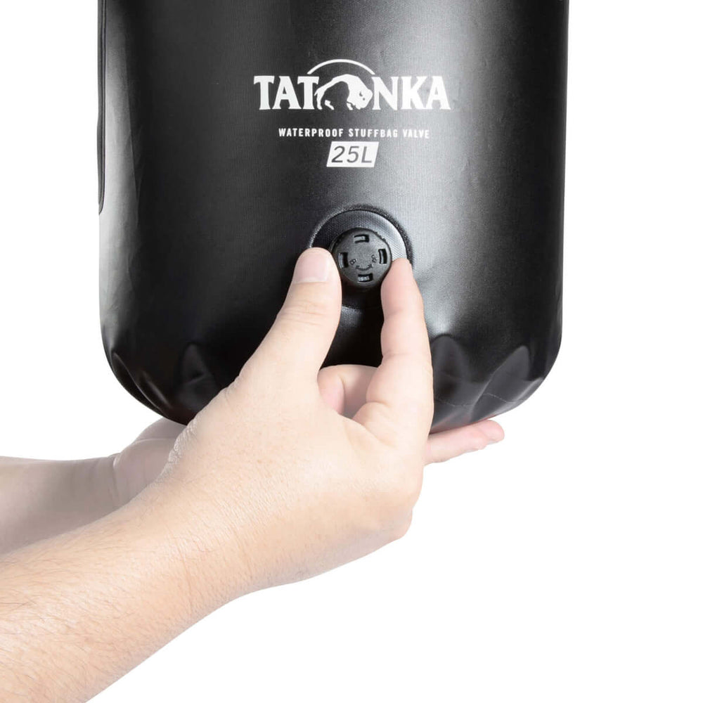 Tatonka WP Stuffbag Valve 25l – Wasserdichter Kompressions-Packsack | 25L Black