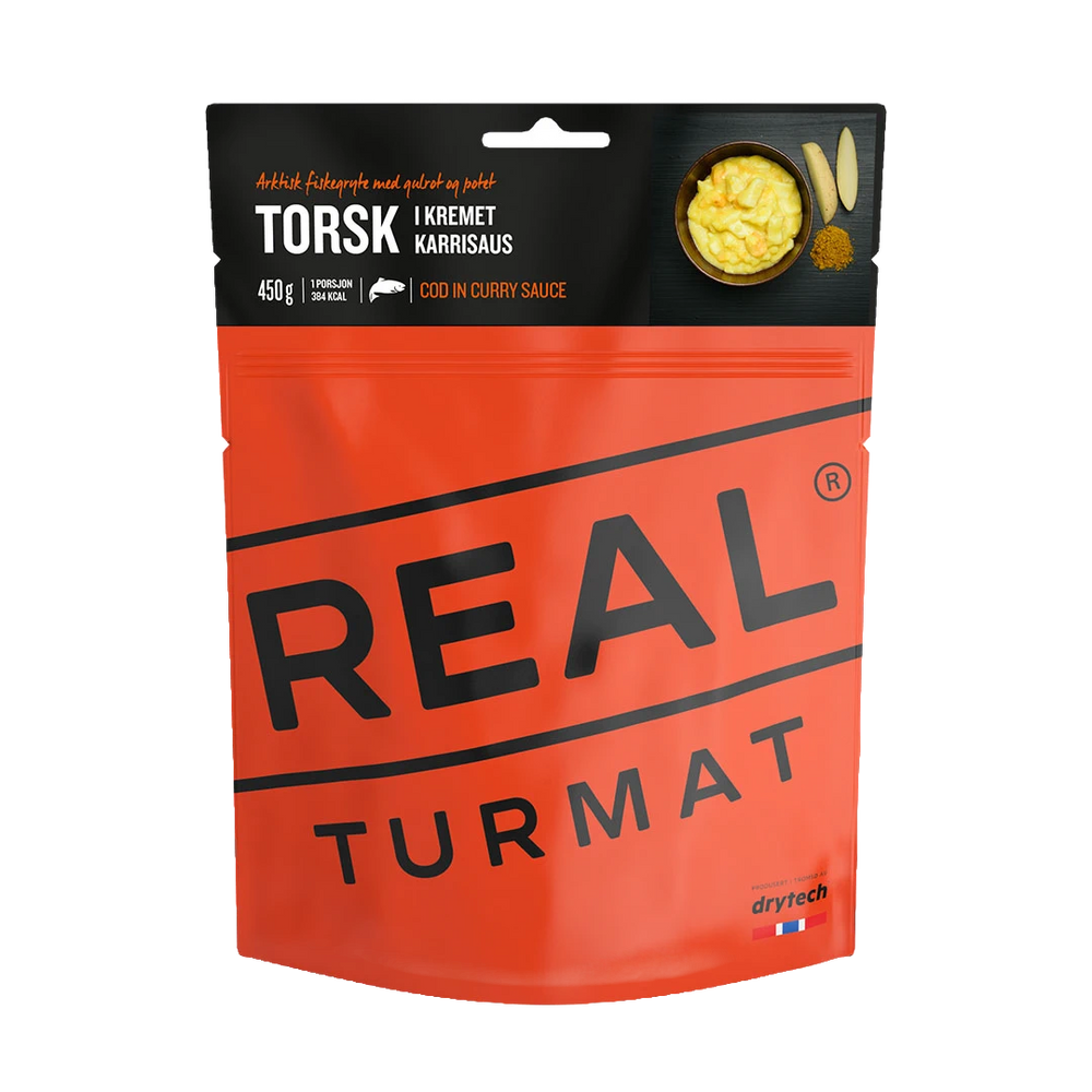 REAL Turmat  Kabeljau mit Curry Sauce