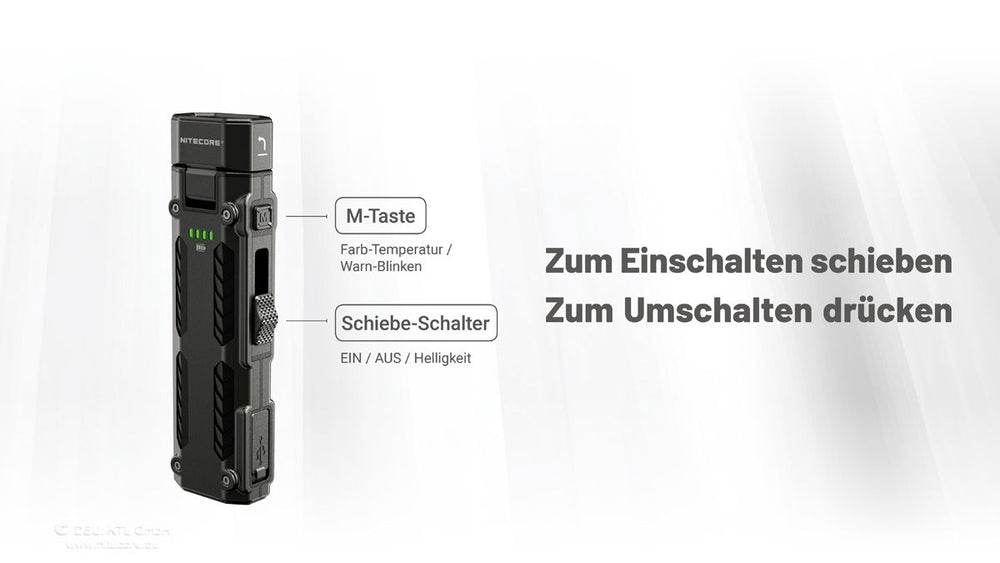 Nitecore EDC09 Winkellampe mit 1600 Lumen