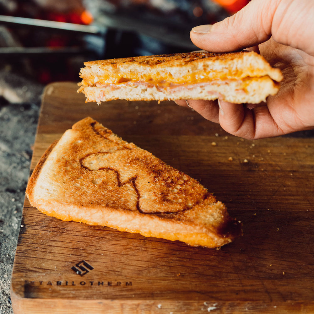 Stabilotherm Gusseisernes Sandwich-Eisen mit Elch-Motiv