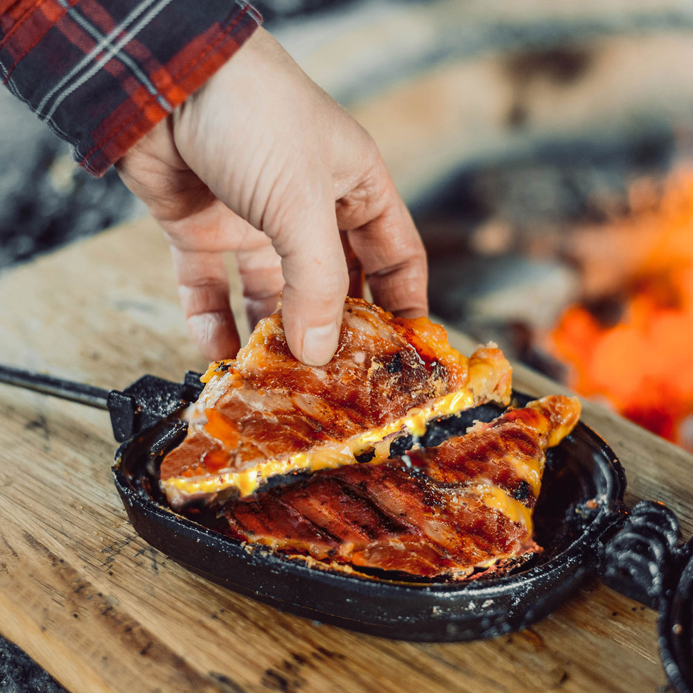 Stabilotherm Gusseisernes Sandwich-Eisen mit Elch-Motiv