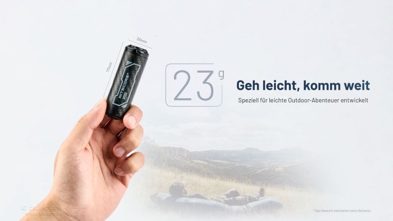 Nitecore AP05C Ultraleichte Mini-Luftpumpe aus Carbon
