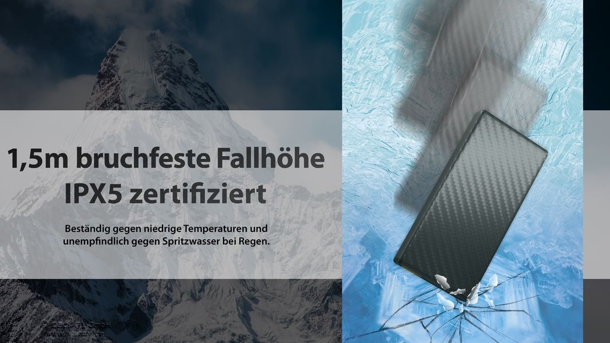 Nitecore Powerbank SUMMIT 20000 20.000 mAh, kältebeständig bis −40 °C