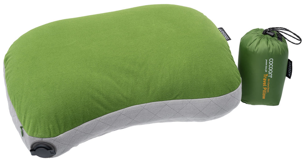 Cocoon Air Core Down Travel Pillow fresh olive/grey
