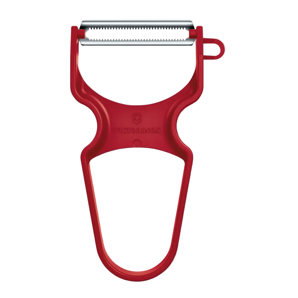 Victorinox RAPID Sparschäler, Zackenschliff, rot