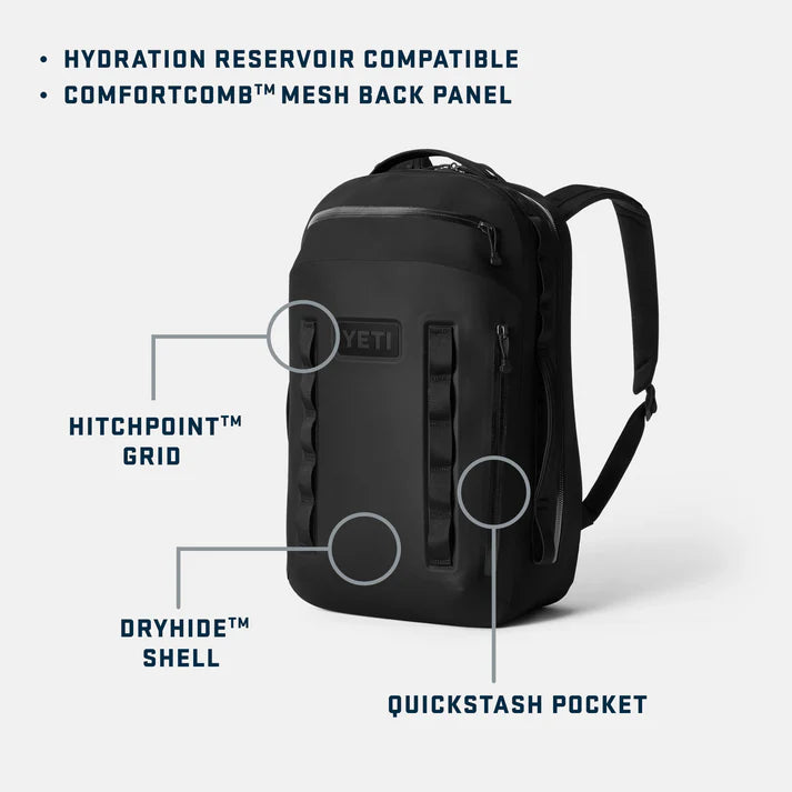 YETI Cayo™ 35 L Allwetter-Rucksack Black
