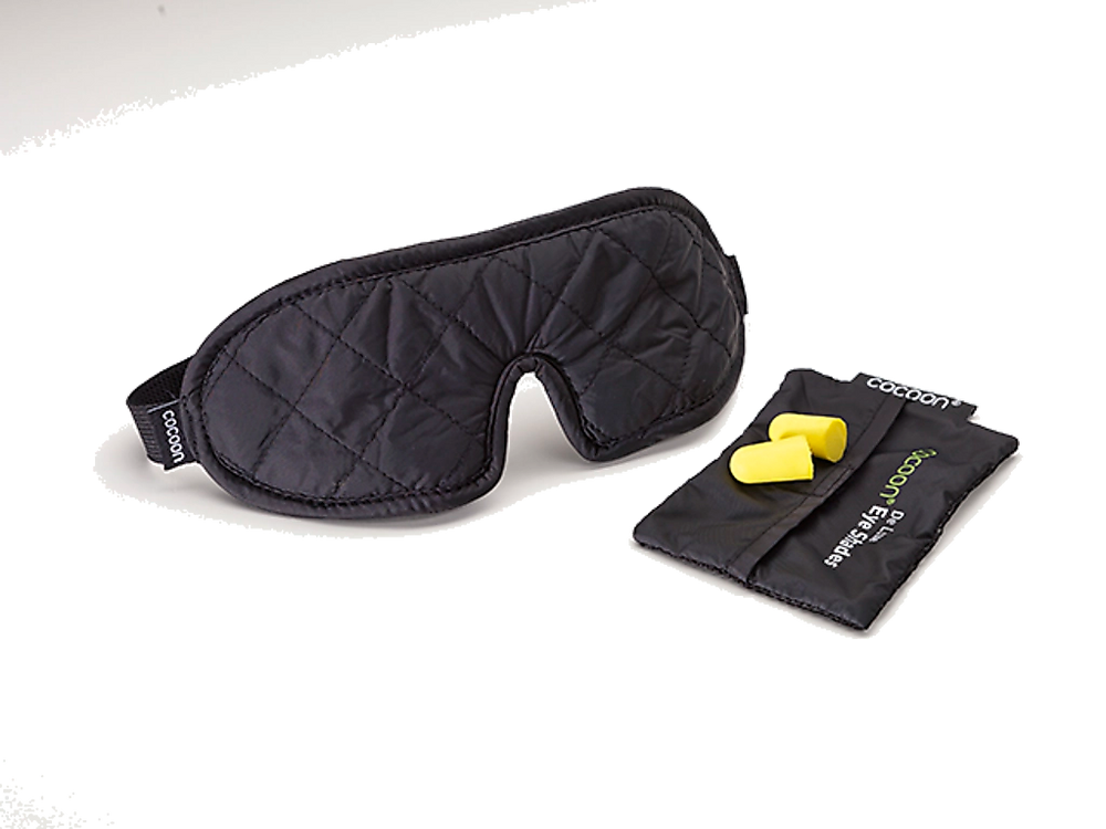 Cocoon Microfiber Nylon Eye Shades De Luxe black / grey
