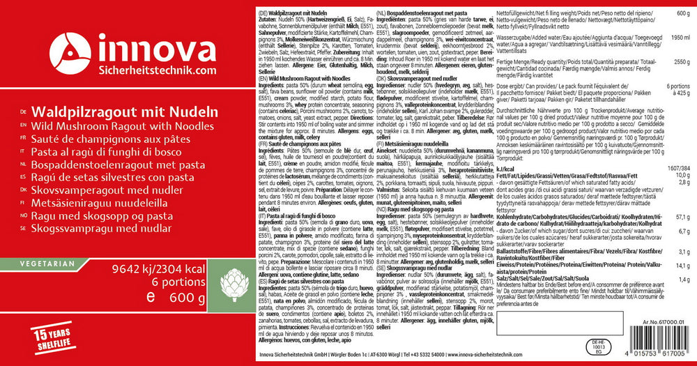 Innova Waldpilzragout mit Nudeln