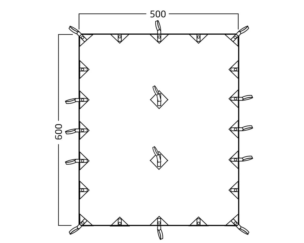 Nordisk Kari 30, 30m² Baumwoll-Tarp
