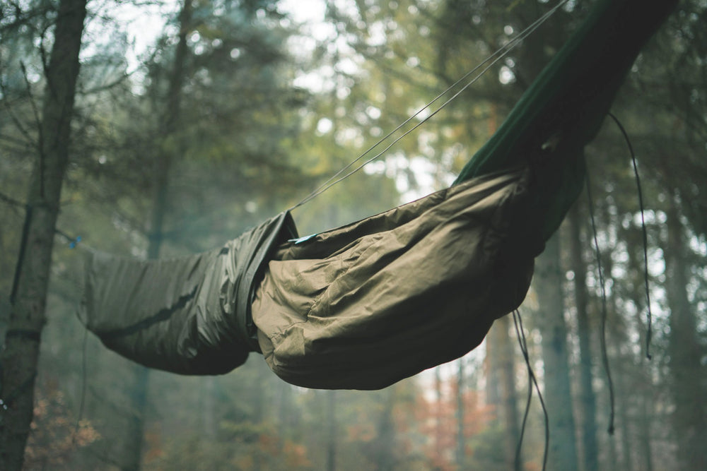 Lesovik LARVA FARBA MayFly Green -Hängematten-Packsack