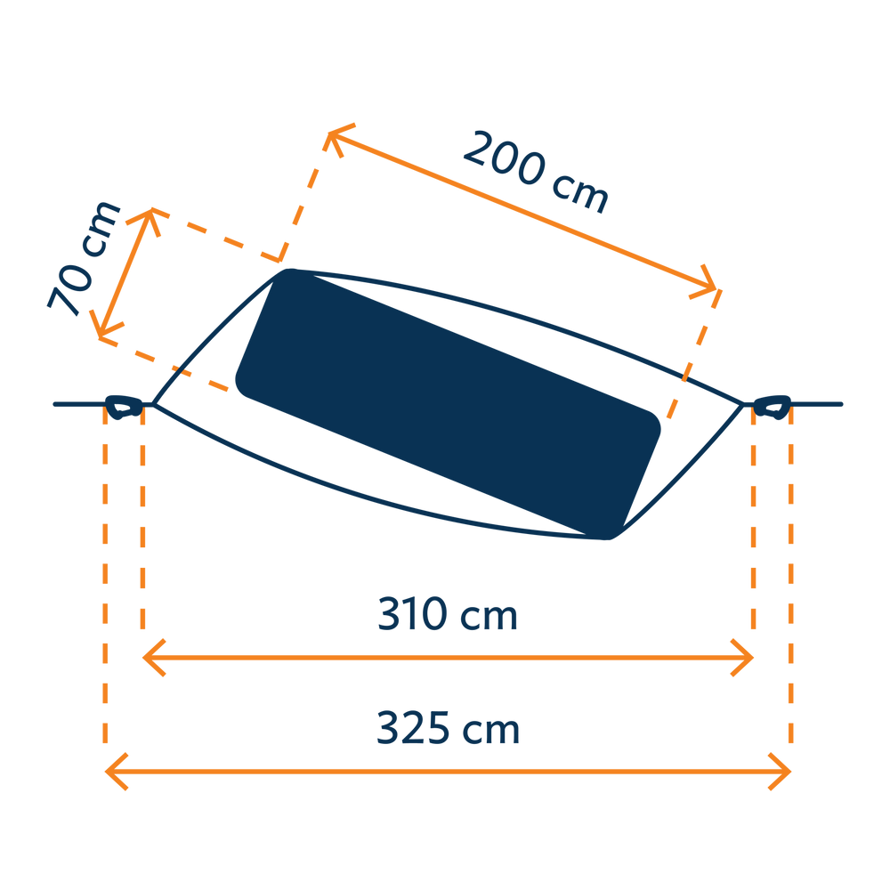 Ticket to the Moon Mat Hängematte – Ideal für Isomatten