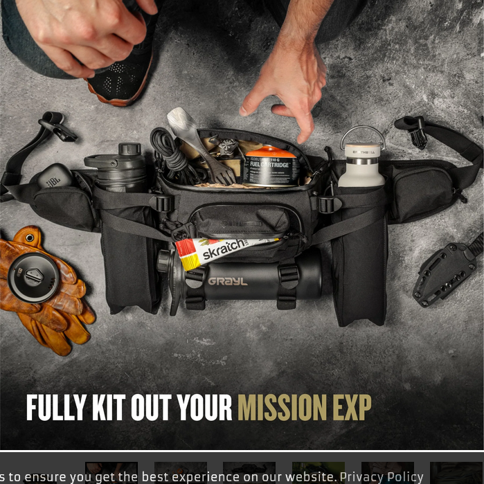 Grayl Mission EXP Hüfttasche 4.5L Black