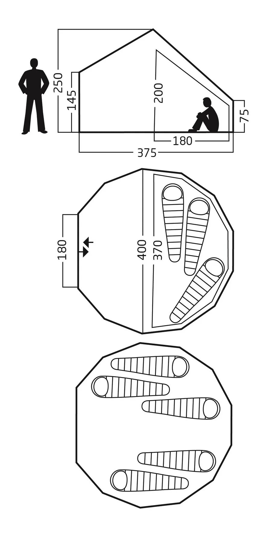 Nordisk Asgard 12.6 Set (Zelt & Zip-in-Floor)