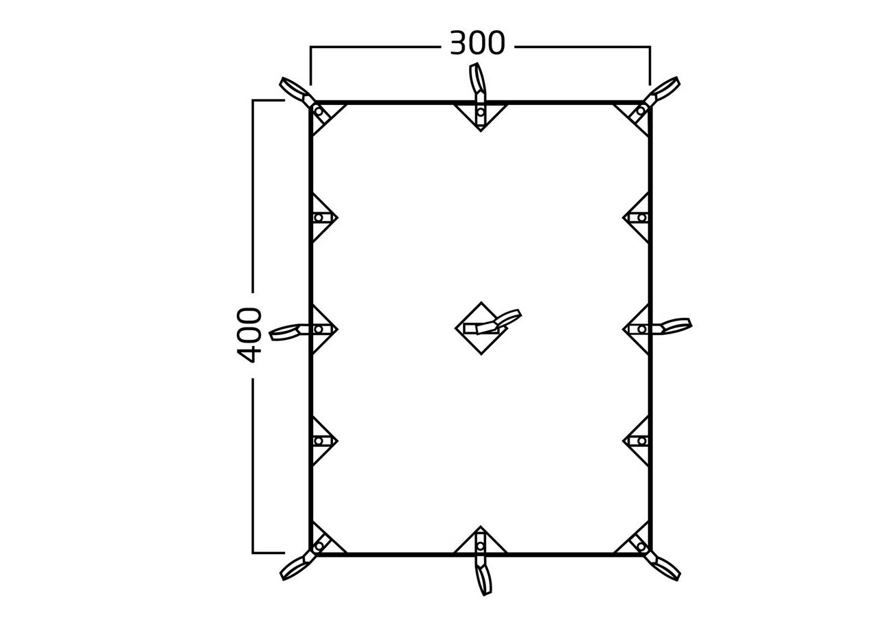 Nordisk Kari 12m² Vielseitiges Baumwoll-Tarp Zweite Wahl