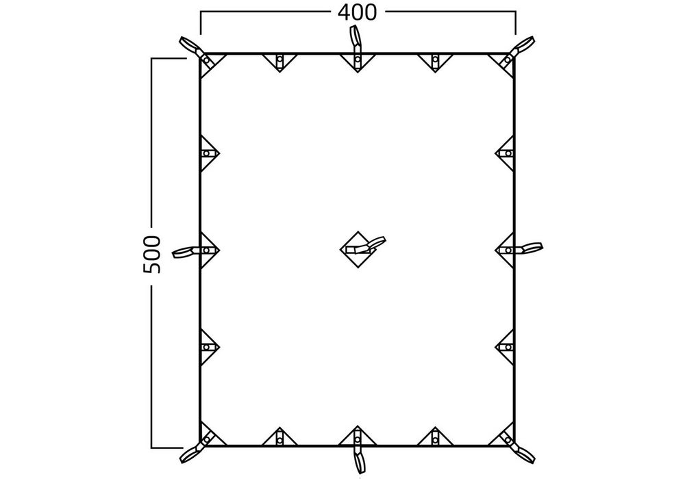Nordisk Kari 20 Baumwoll-Tarp mit 20 m²