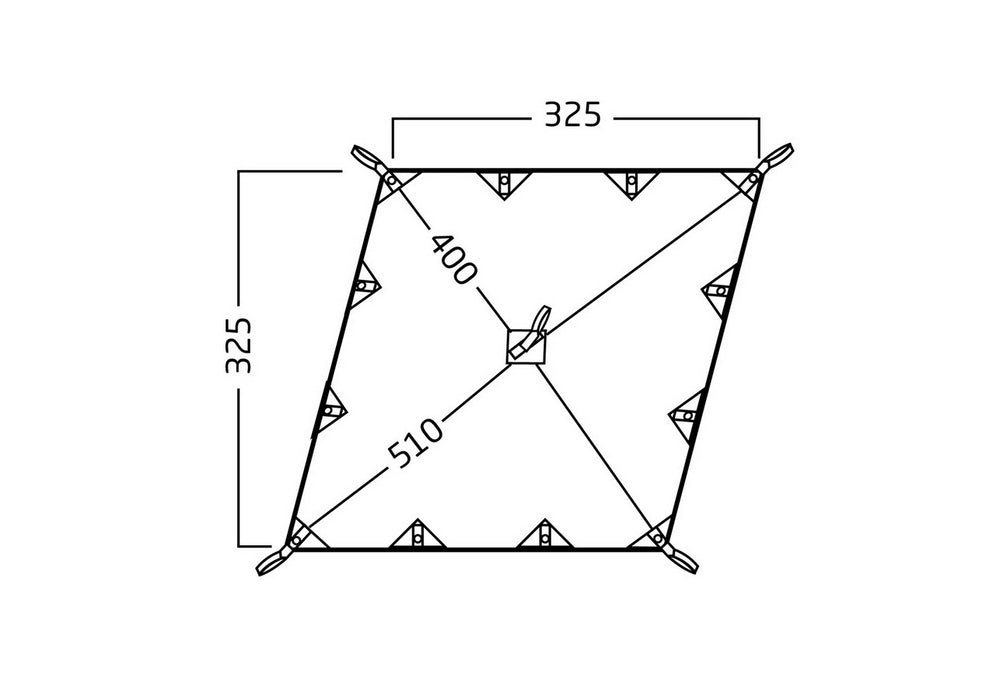 Nordisk Kari Diamond 10 Tarp Kompaktes Vorzelt