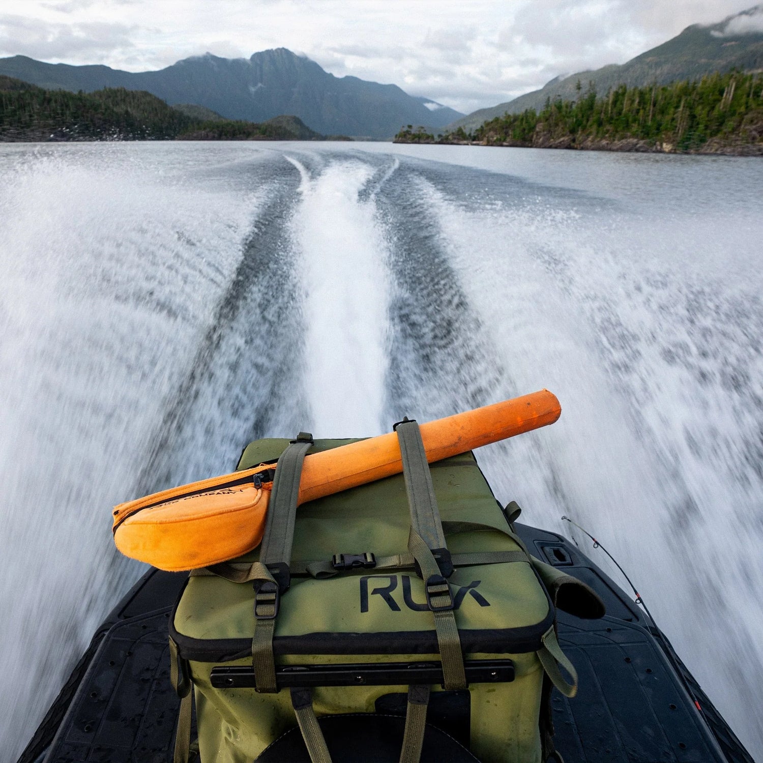 RUX 70L faltbare, wetterfeste 70-Liter-Transportbox Olive