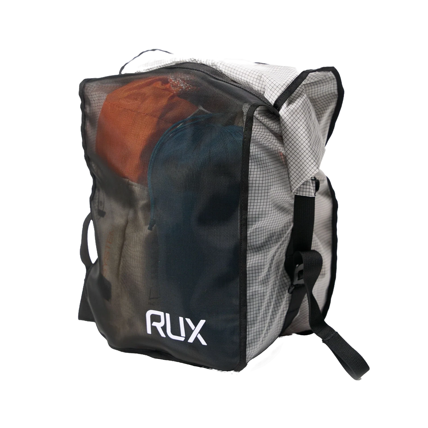 RUX Packing Cube 10L Mesh White with Black Grid