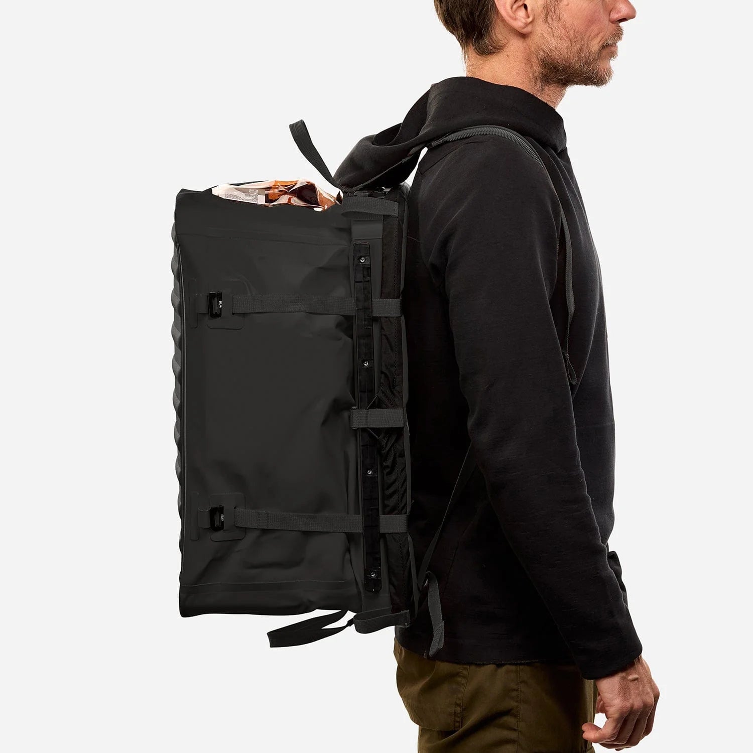 RUX 70L faltbare, wetterfeste 70-Liter-Transportbox Black