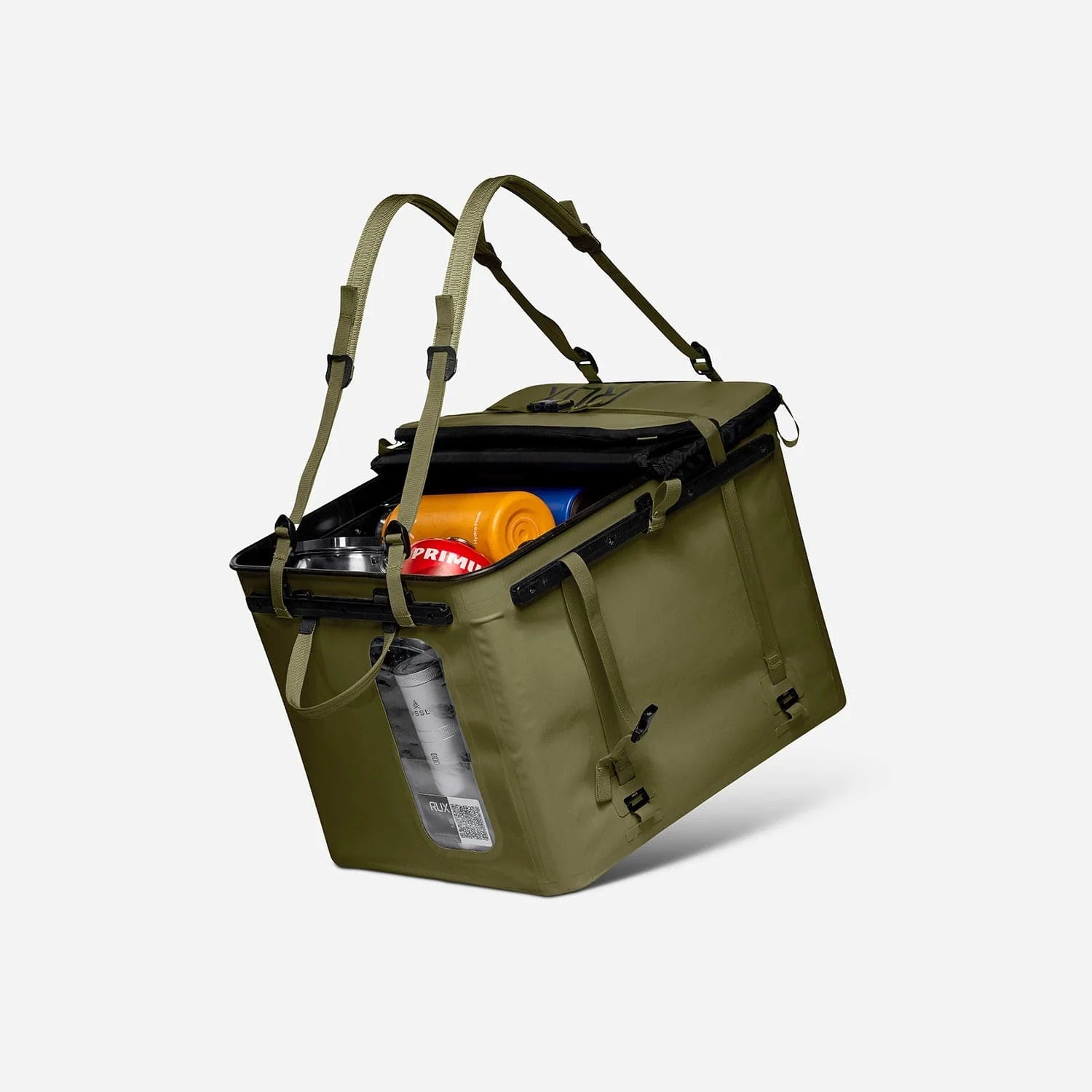 RUX 70L faltbare, wetterfeste 70-Liter-Transportbox Olive