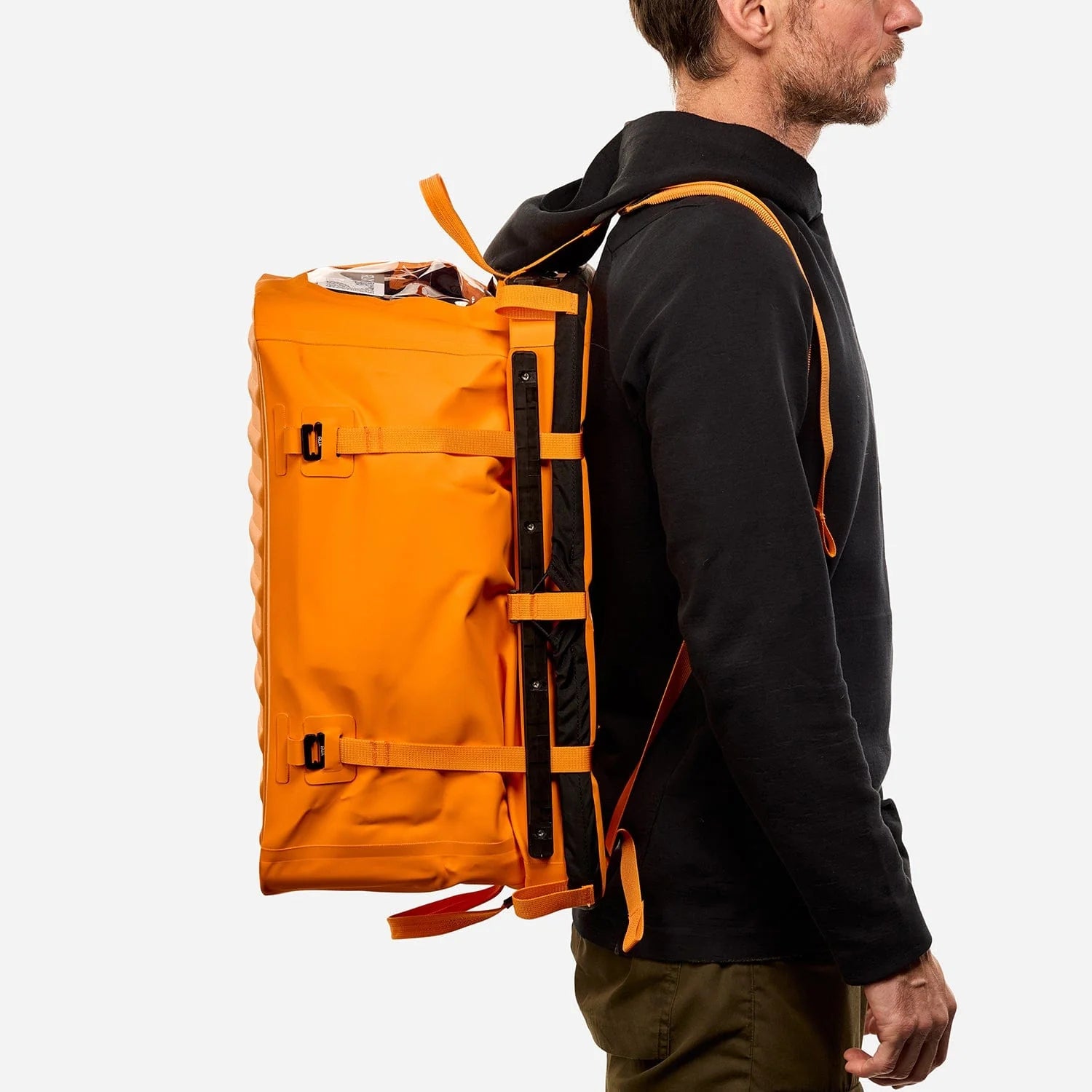 RUX 70L faltbare, wetterfeste 70-Liter-Transportbox (Press Seal) Bronze