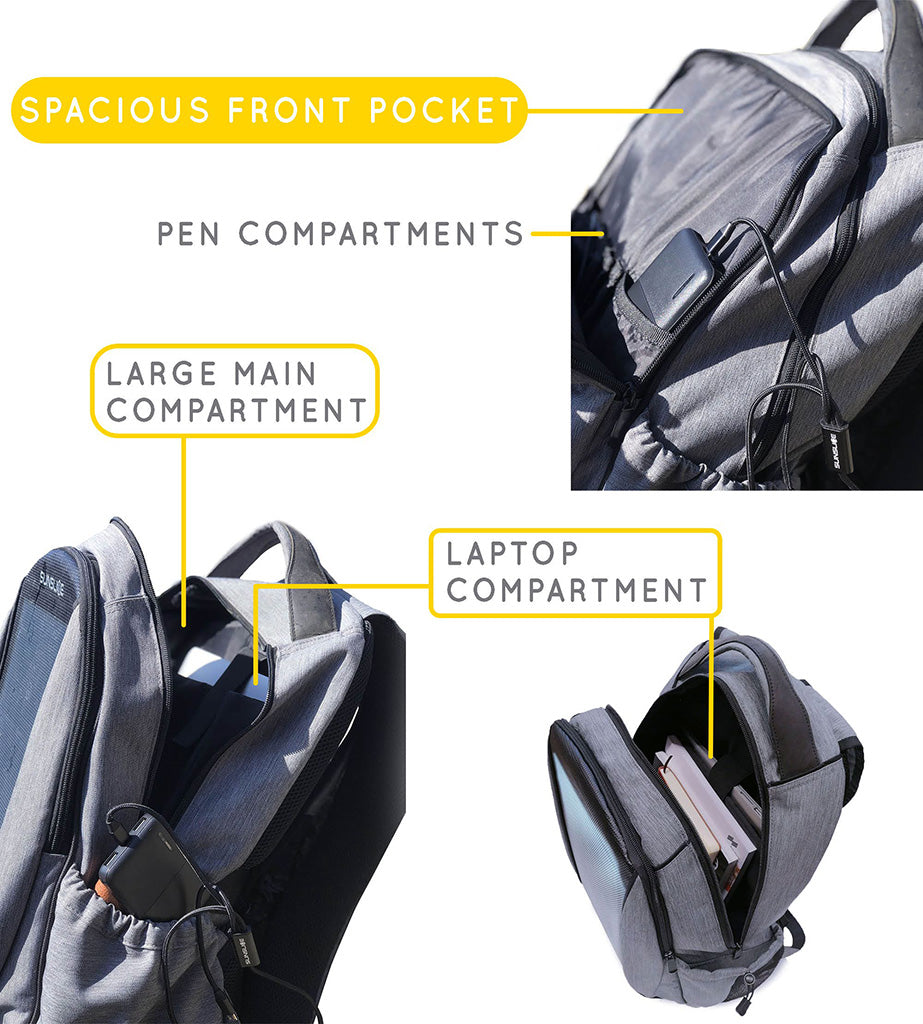 SunSlice Zenith - 25L 8W Solar BackpackRed