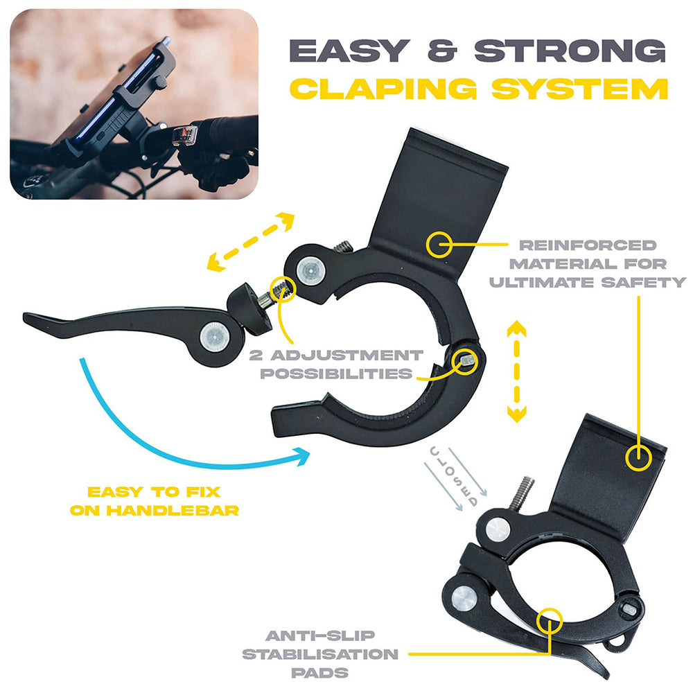 SunSlice Cyclotron - 5'000 mAh Bike Phone Holder
