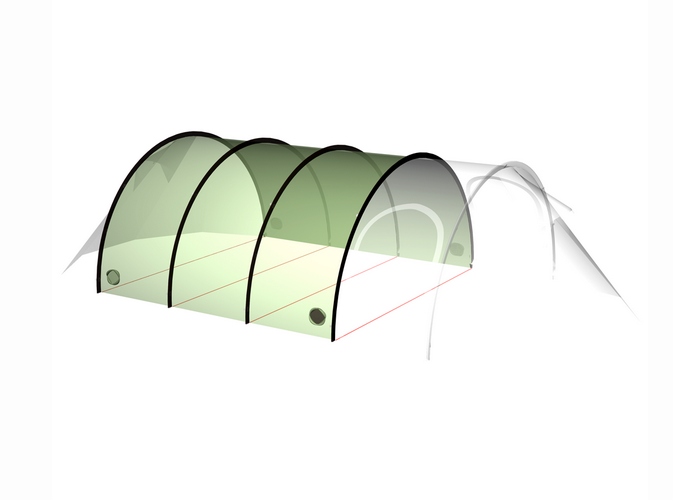 Hilleberg Stalon XL Main Roof red