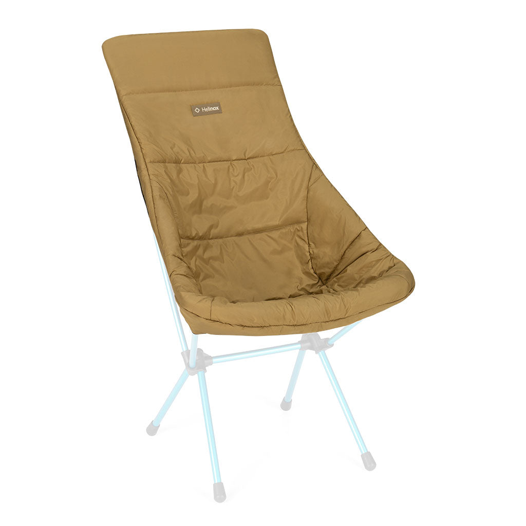 Helinox Seat Warmer Sunset/Beach Chair Black/Coyote Tan Quilted