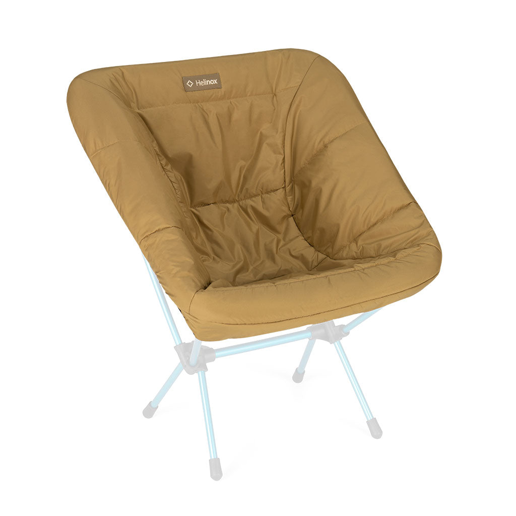 Helinox Seat Warmer Chair One/Zero/Swivel Chair Black/Coyote Tan Quilted