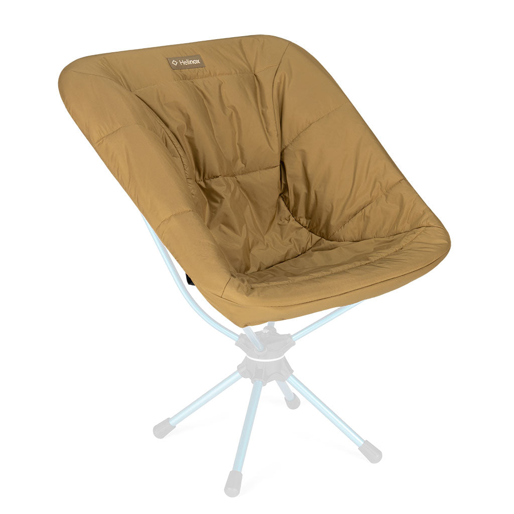 Helinox Seat Warmer Chair One/Zero/Swivel Chair Black/Coyote Tan Quilted