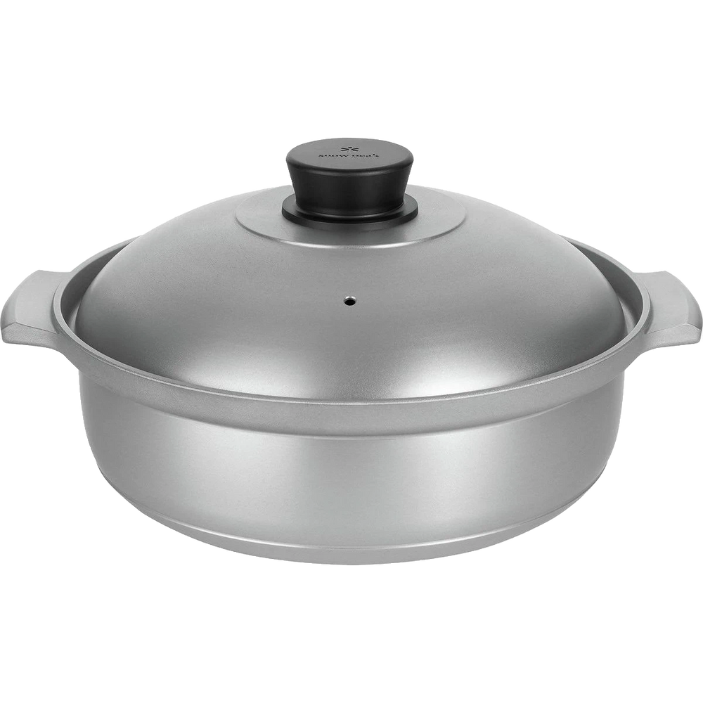 Snow Peak Aluminum Caldero – Großer Aluminium-Kochtopf für Gruppenmahlzeiten (6,1 L)