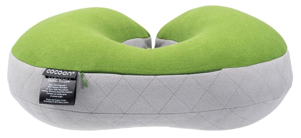 Cocoon U Shaped Down Neck Pillow fresh olive/grey