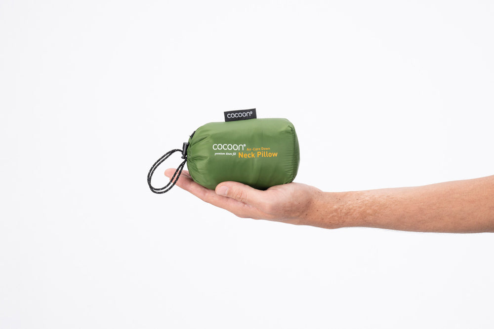 Cocoon U Shaped Down Neck Pillow fresh olive/grey